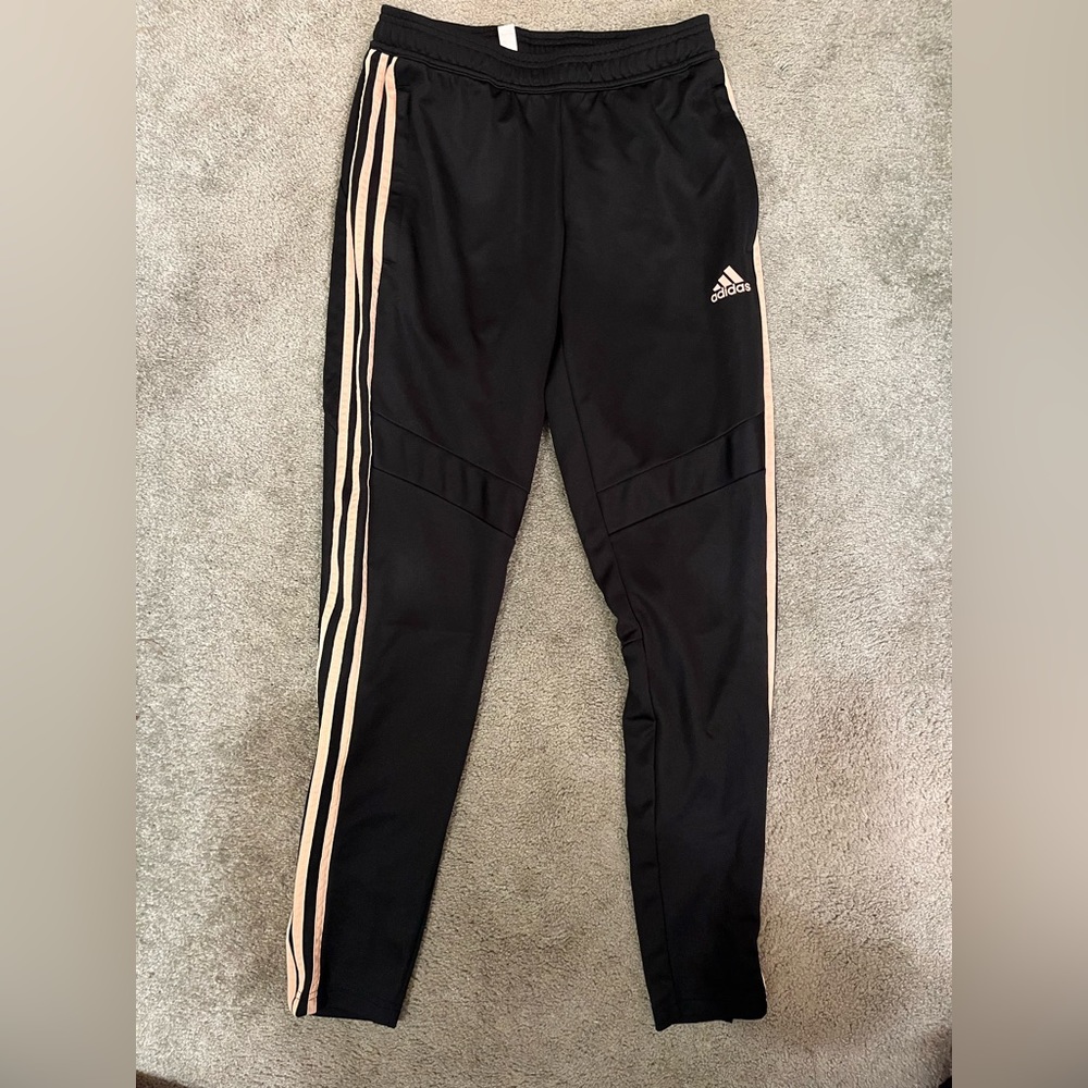 Black and Pink Adidas Sweatpants! (Small)